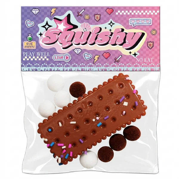 Squishy Ourson Chocolat – Jouet Anti-Stress Kawaii-sku