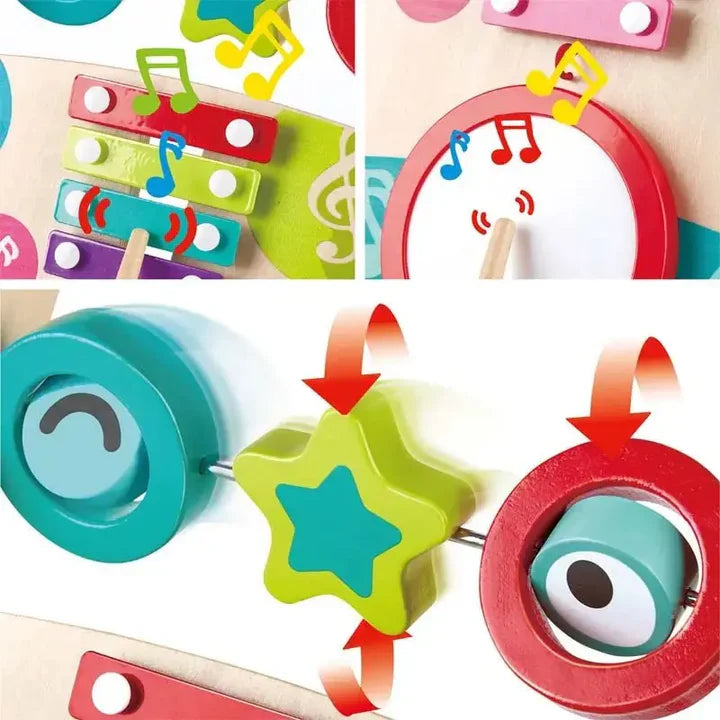Chariot pousseur musical éducatif-HAPE