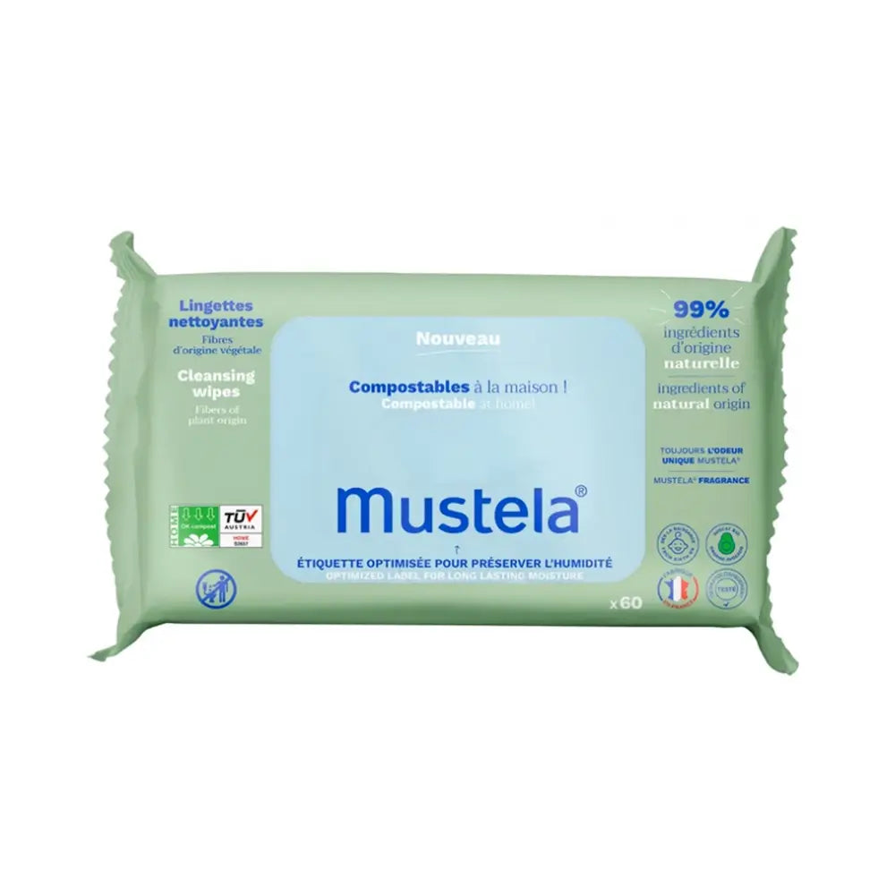 MUSTELA LINGETTES NETTOYANTS 60 UNITES