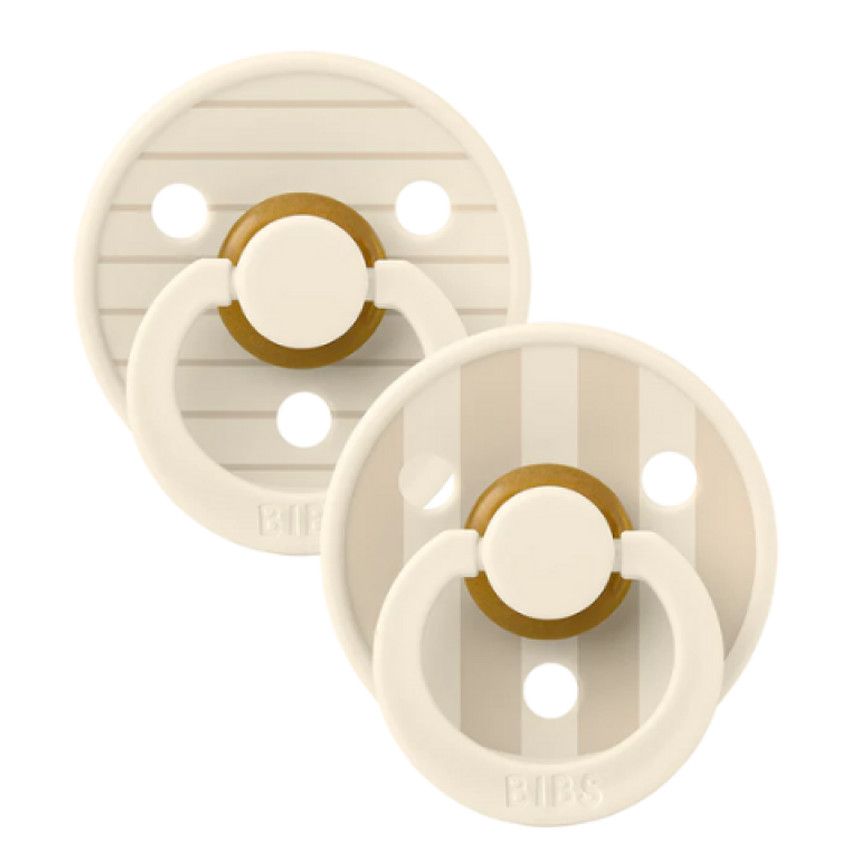 Sucettes BIBS Colour Round Studio Ivory Vanilla MIX (0-6mois)-BIBS