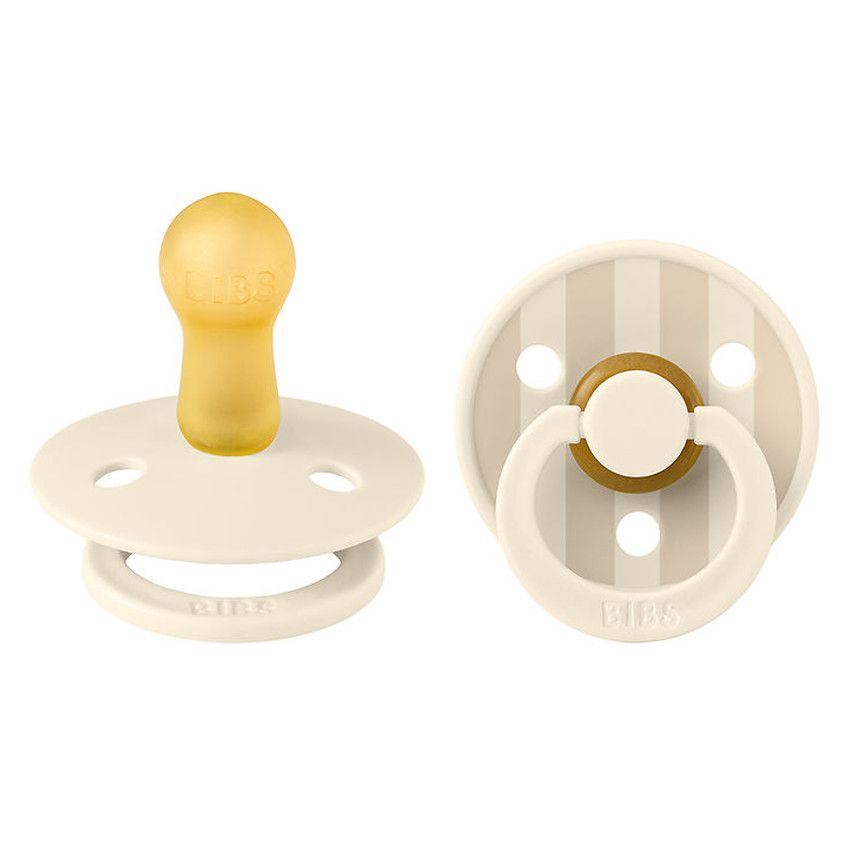 Sucettes BIBS Colour Round Studio Ivory Vanilla MIX (6-18mois)-BIBS