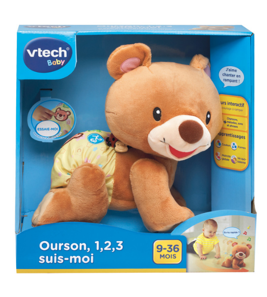Ourson 1, 2, 3… Suis-moi ! – Peluche Interactive de Marche-vtech-sku
