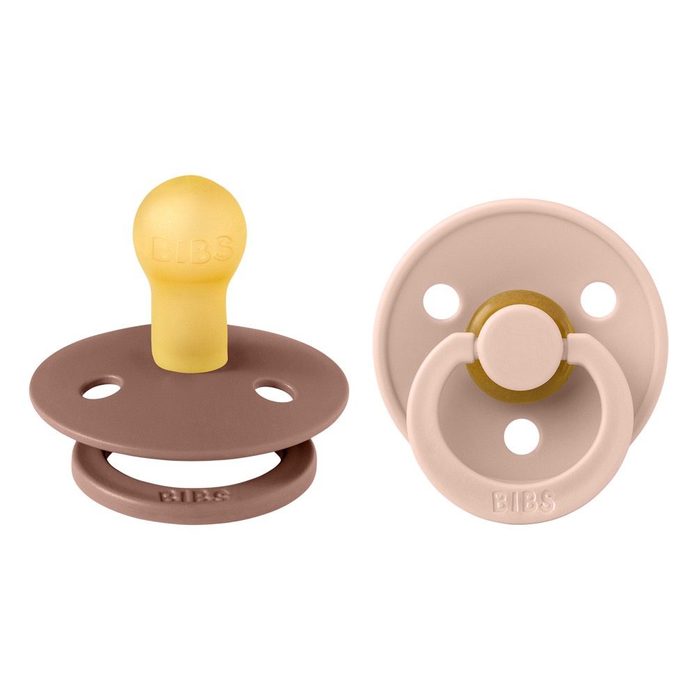 Sucette BIBS colour Round Woodchuck/Blush(0-6mois)-BIBS