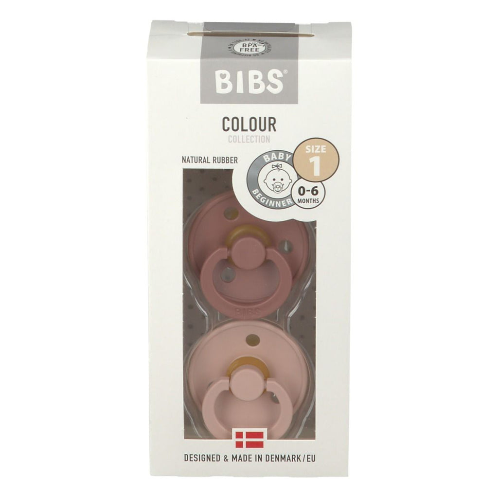 Sucette BIBS colour Round Woodchuck/Blush(0-6mois)-BIBS