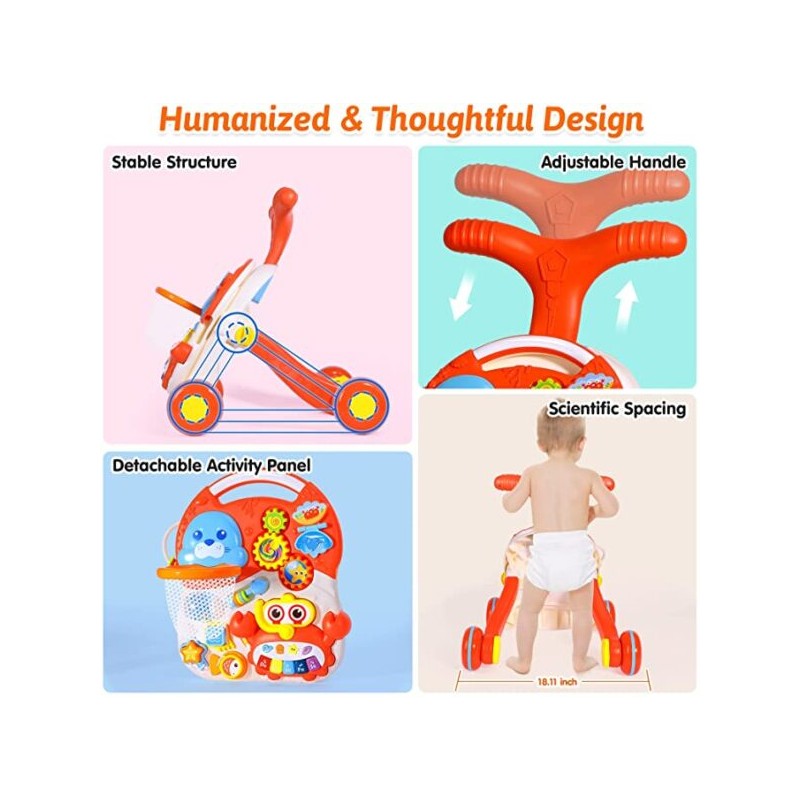 Trotteur bébé 4-en-1 HUANGER