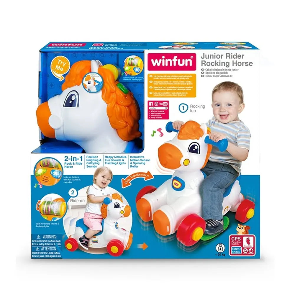Cheval à Bascule pour Jeunes Cavaliers - 12-36M -WINFUN