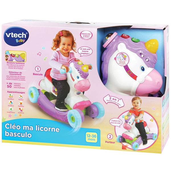 Licorne Évolutive Interactive VTech – Bascule &amp; Porteur 2 en 1