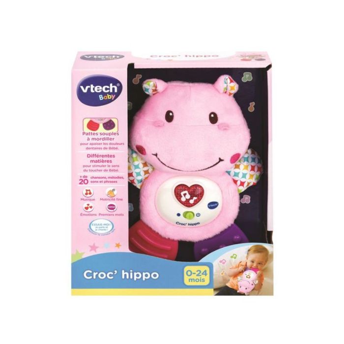 VTech – Hochet Musical &amp; Anneau de Dentition Hippopotame