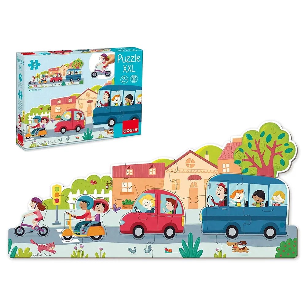 Goula Puzzle XXL Vehículos 18 Piezas - 2A+