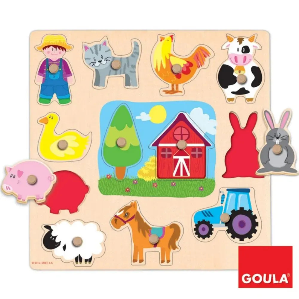 Goula Puzzle Silhouettes Ferme -GOULA 2A+