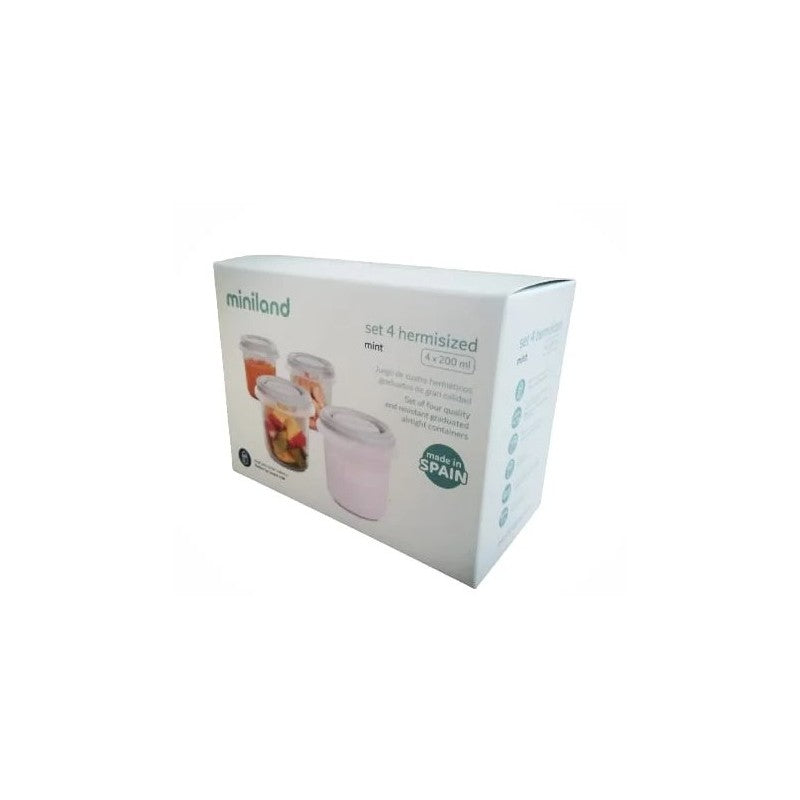 Set de 12 Pots de Conservation Mint – Miniland
