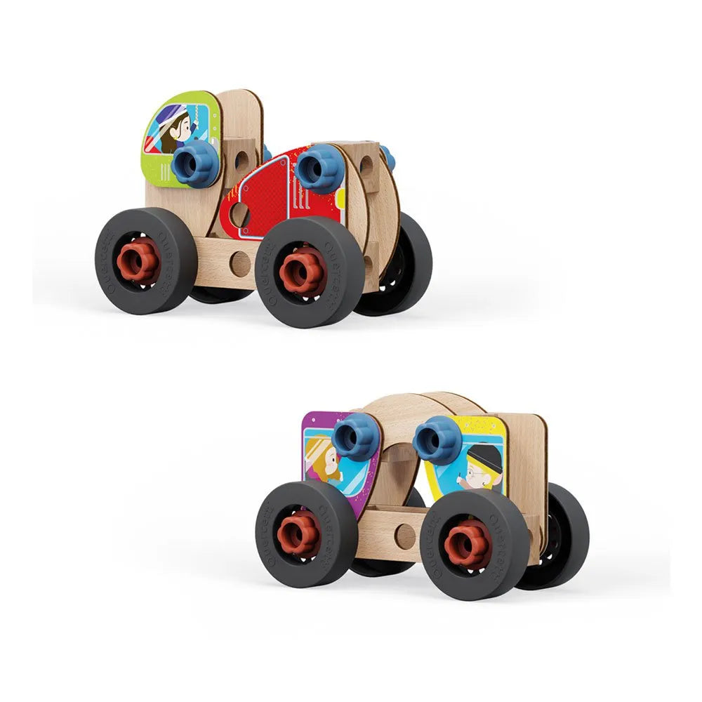 Véhicule en Bois a monter Playbio 32 pièces