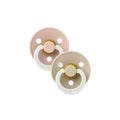 Sucette BIBS colour Round Blush / Vanilla-GLOW (0-6mois)-BIBS