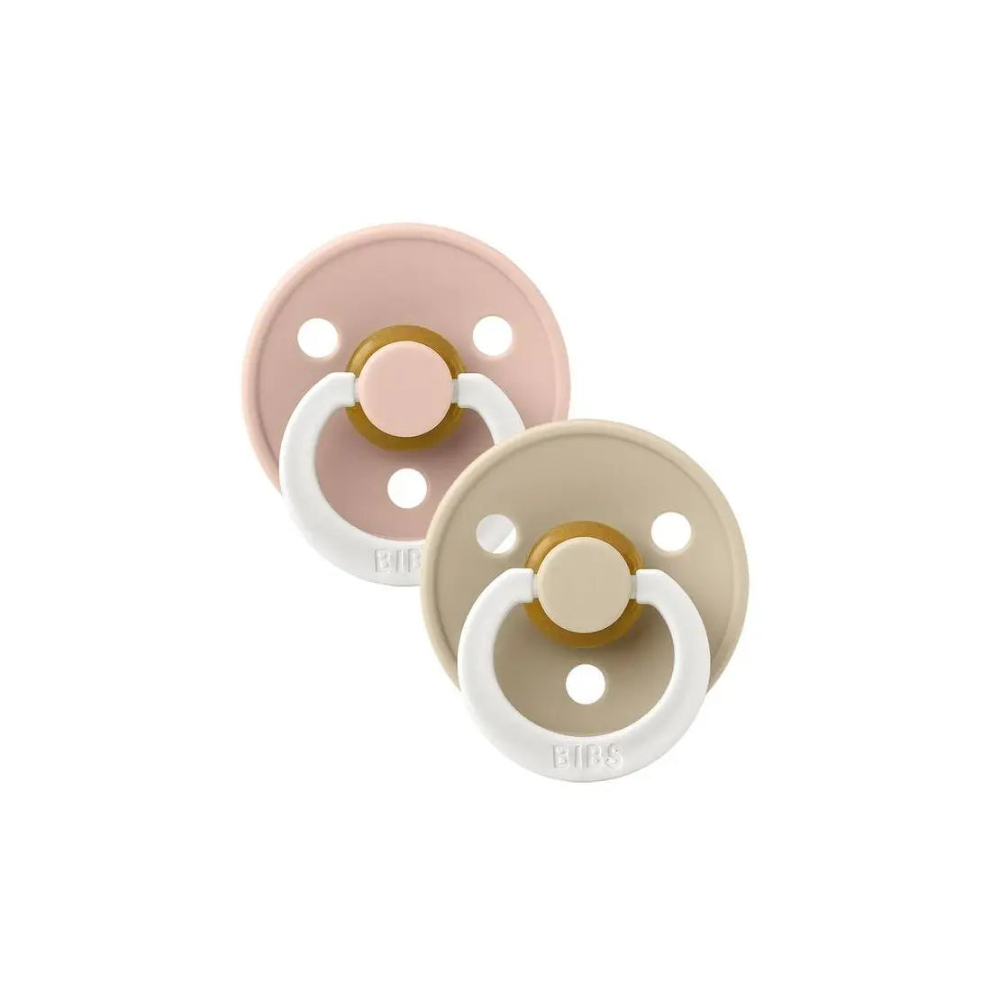 Sucette BIBS colour Round Blush / Vanilla-GLOW (0-6mois)-BIBS