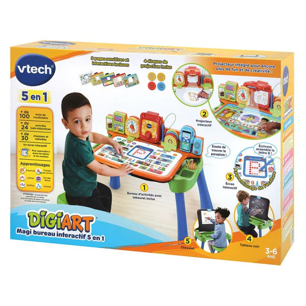 🧒💻 Bureau Évolutif Interactif – VTech – 5 en 1 – Dès 3 ans-VTECH-SKU