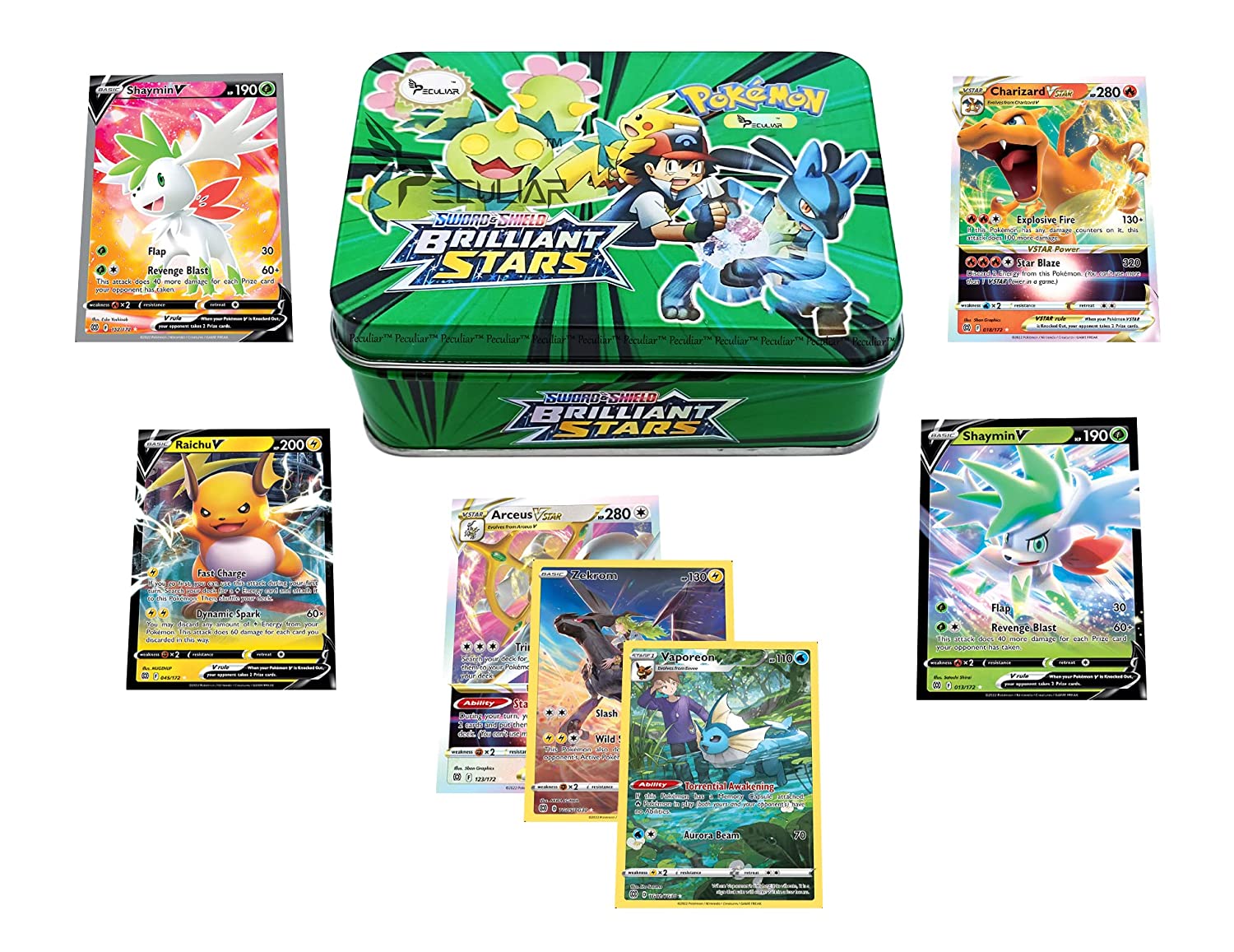 cartes Pokémon à collectionner en boite en métal