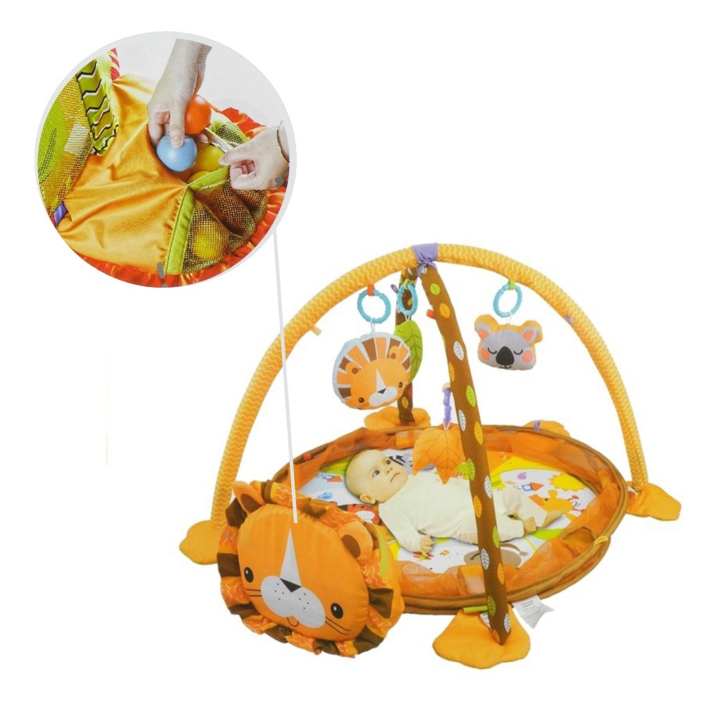 Tapis d’eveil 3en1 – Lion + 30 balles