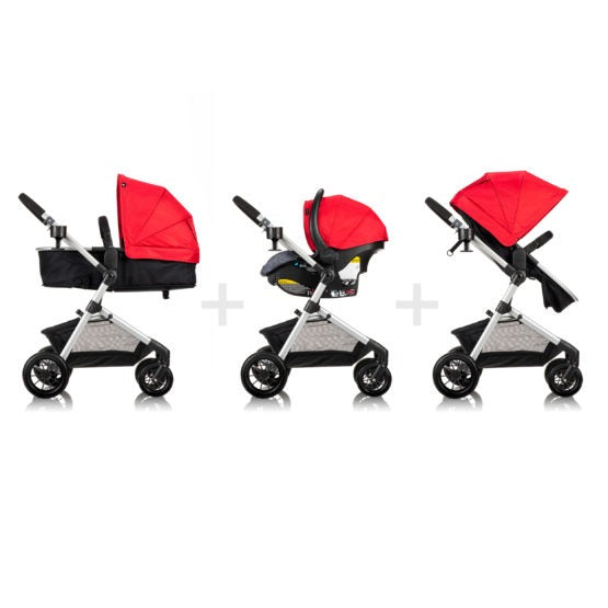 Poussette Pivot Rouge – Evenflo